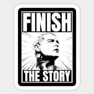 Cody Rhodes Finish The Story Merch WWE Cody Rhodes Wrestlemania XL Merch Sticker